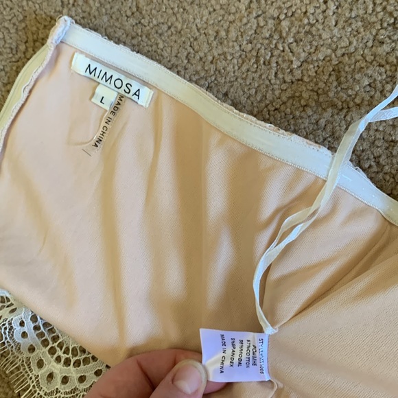 NWOT Mimosa Posh Bustier Top White - Large - Picture 5 of 7